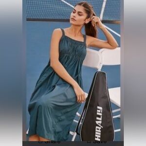 Daily Practice by Anthropologie Keeseville Smocked Dress Med Athleisure S390